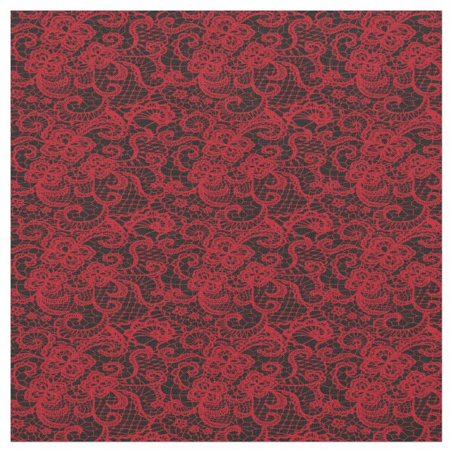 Söt Delikat Red Snöre Tyg (Närbild)