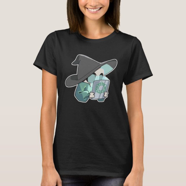 Söt demonisk surfplattshäxa kuslig kille t shirt (Framsida)