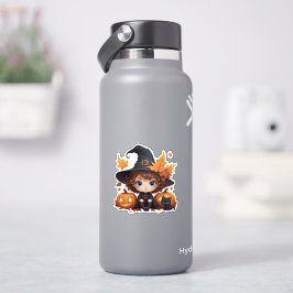 Söt design av baby halloween-häxpumpa klistermärken