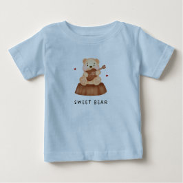 Söt design för bebis-tröja t shirt