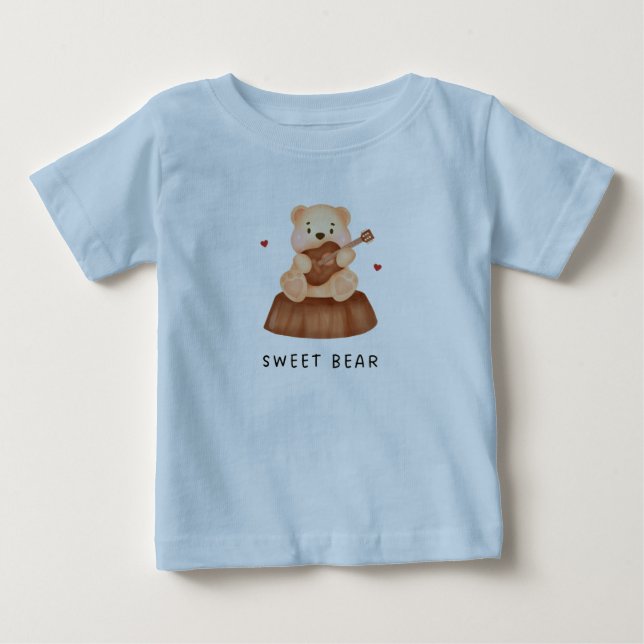 Söt design för bebis-tröja t shirt (Framsida)