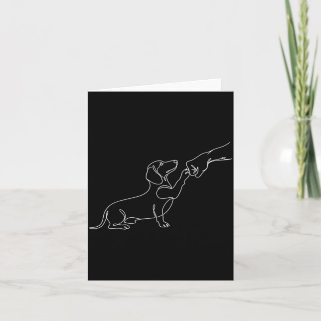Söt design för Dachshund-ägare Kort (Framsida)