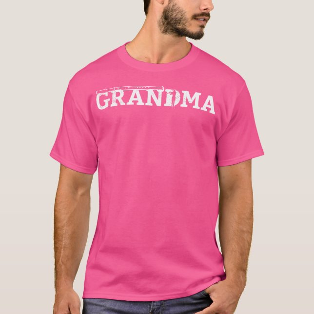 Söt design för flöjtmusiker för mormor t shirt (Framsida)
