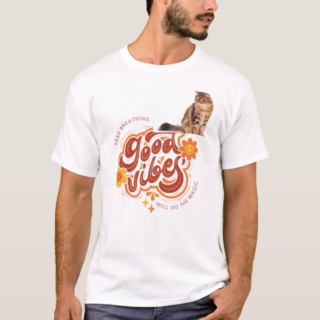 Söt design för husdjur katt T-shirt (Framsida)