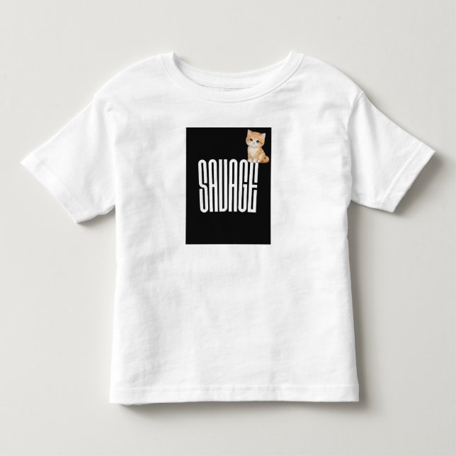 Söt design för husdjur katt T-shirt (Framsida)