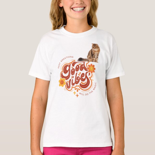 Söt design för kattälskare på t-shirt (Framsida)