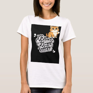Söt design för kattälskare på t-shirt