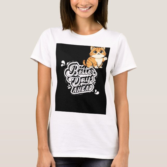 Söt design för kattälskare på t-shirt (Framsida)