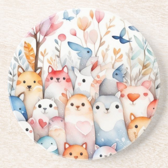 Söt design för kute-blommigtar underlägg (Framsidan)