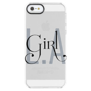 Söt design för LA-tjejen Clear iPhone SE/5/5s Skal