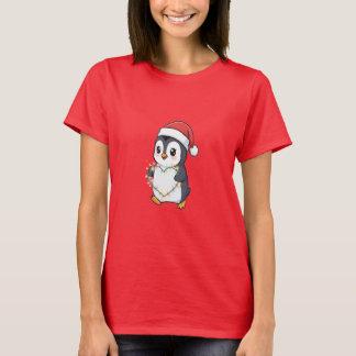 Söt design för T-shirt med pingvinbaby