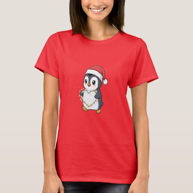 Söt design för T-shirt med pingvinbaby (Framsida)