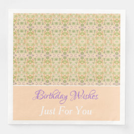 Söt Designer Pappra blöjor anpassa text Pappersservett