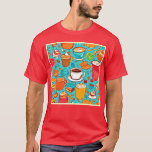 Söt Dessert & Drink Art T Shirt