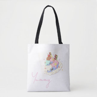 Söt dessert Illustrations Tote Bag Tygkasse