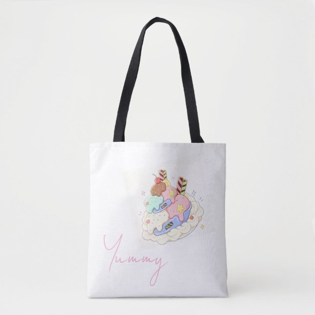 Söt dessert Illustrations Tote Bag Tygkasse (Framsida)