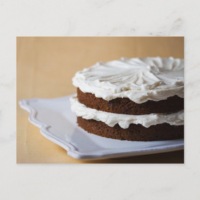 Söt Dessert med Cream Cheese Frosting i lager Vykort (Framsida)