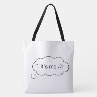 "Söt Det är jag Pratbubbla Vit Totebag | Simpl Tygkasse