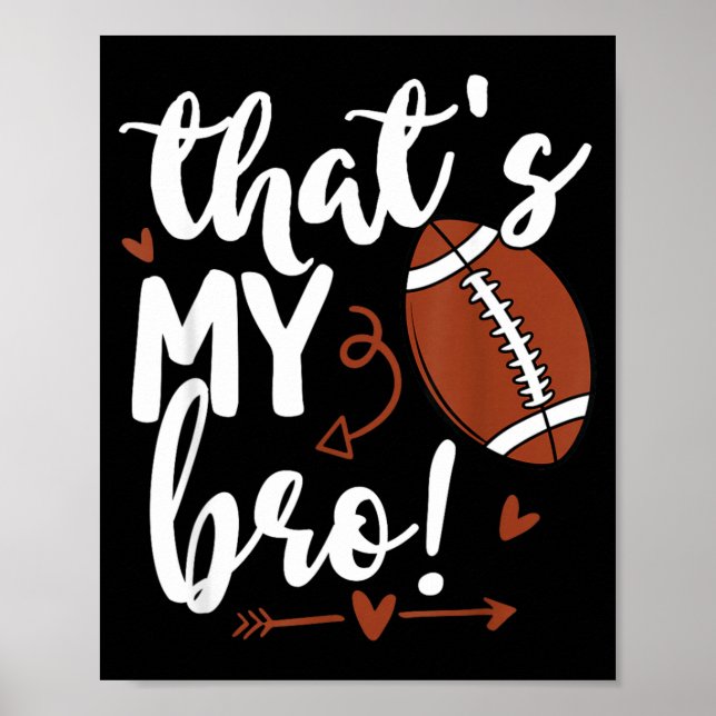 Söt Det är min bror där ute Rollig fotboll syster Poster (Framsidan)
