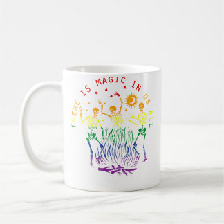 Söt Det Finns Magi I Oss Alla Skelett Lgbtq Gay P Kaffemugg