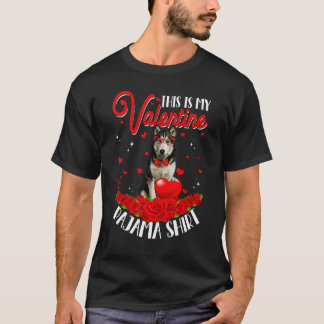 Söt Det här är min Alla hjärtans dag pyjamas sibir T Shirt