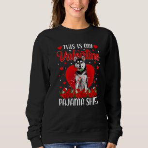 Söt Det här är min Alla hjärtans dag Siberian Husk T Shirt