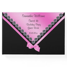 Söt Diamonds & Rosa Bow Sweet 16