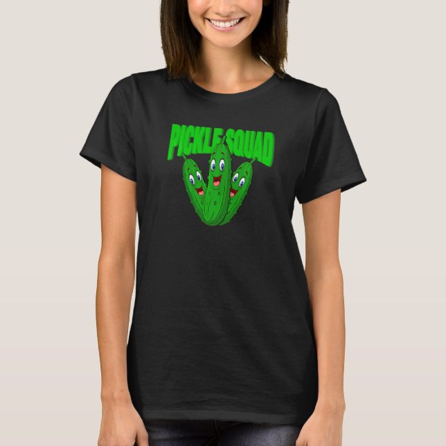Söt Dillpicklad Vegan Pickleklubb T Shirt (Framsida)