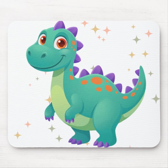 Söt Dino i rymden Musmatta (Framsidan)