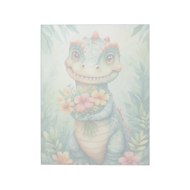 Söt Dino Notepad Anteckningsblock (Roterad)