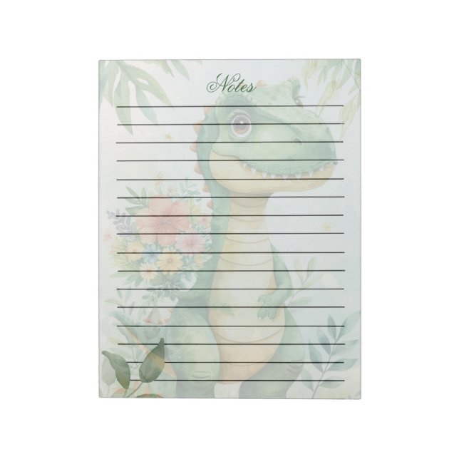Söt Dino Notepad Anteckningsblock (Roterad)