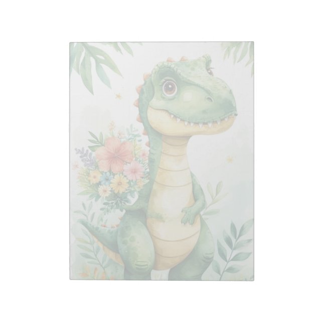 Söt Dino Notepad Anteckningsblock (Roterad)