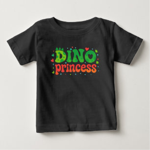 Söt Dino Prinsessa Tecknad Film Bedårande Dinosa T Shirt