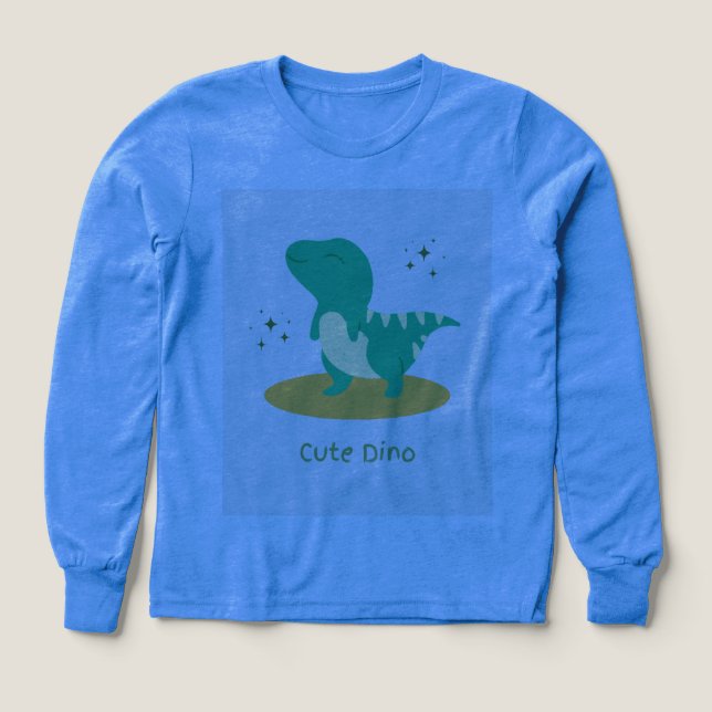 Söt dino-svetshirt t shirt (Design framsida)