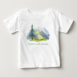 Söt Dino "Utforska det fantastiska" småbarn T Shirt