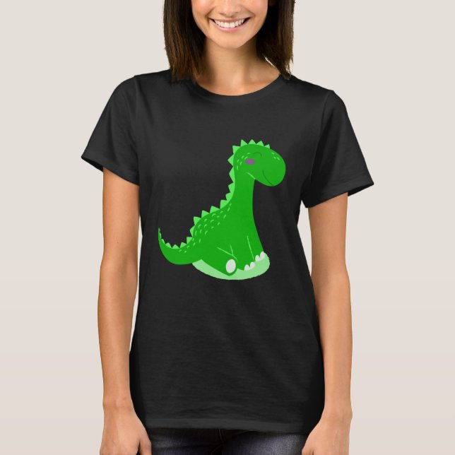 Söt dinosaur baby t shirt (Framsida)