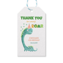 Söt dinosaur stamp chomp rytande födelsedag