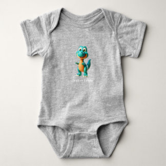 Söt dinosaurie baby bodysuit t shirt
