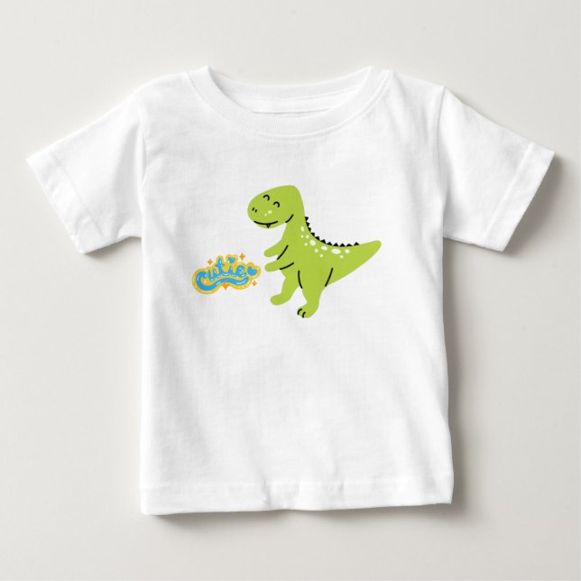Söt dinosaurie baby t-shirt (Framsida)