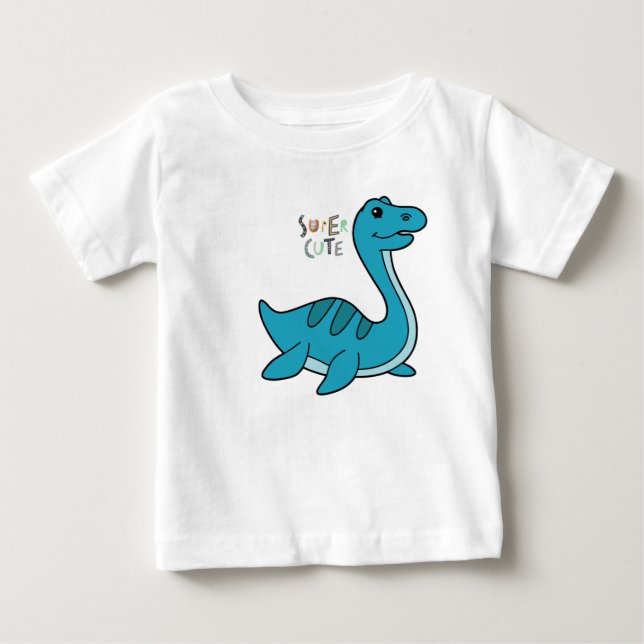 Söt dinosaurie baby t-shirt (Framsida)