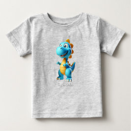 Söt dinosaurie baby t-shirt