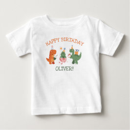 Söt Dinosaurie Barn Födelsedags Hedersgäst T-Shirt