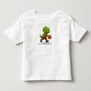 Söt dinosaurie-basketbollströja för småbarn t shirt