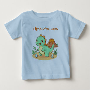 Söt dinosaurie bomullströja t shirt
