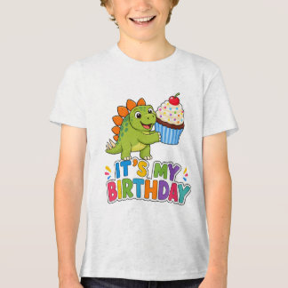 Söt dinosaurie cupcakes T-shirt för barn - det är