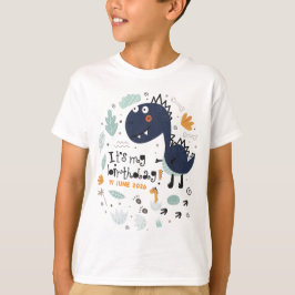 Söt dinosaurie Det är min födelsedag barn T Shirt