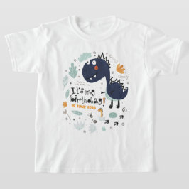 Söt dinosaurie Det är min födelsedag barn T Shirt