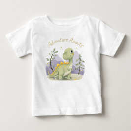 Söt dinosaurie för småbarn t shirt