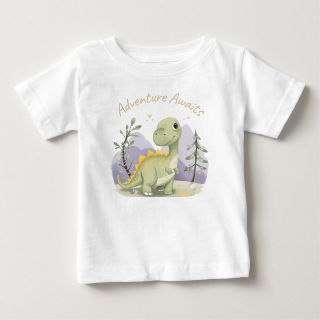 Söt dinosaurie för småbarn t shirt (Framsida)