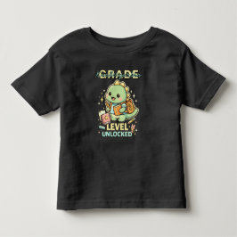 Söt Dinosaurie Förskoleklass Nivå Upplåst  T Shirt